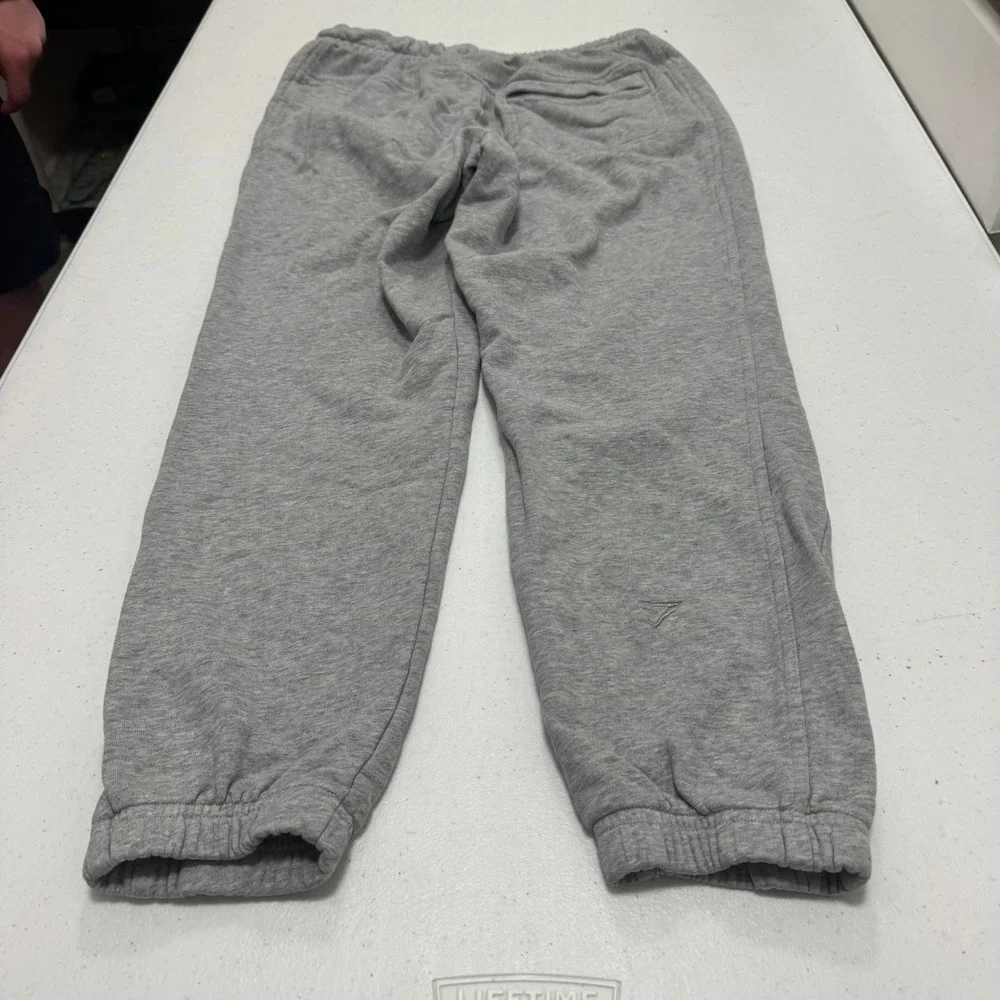 Gymshark Mens Small Gray Joggers Sweatpants Drawstring‎ Elastic Cuff Activewear